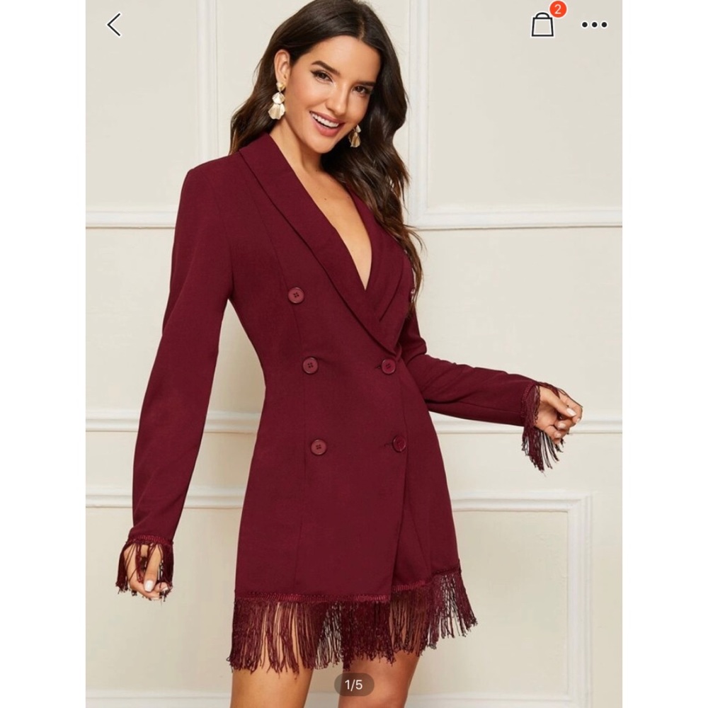Lightweight Fringe Blazer